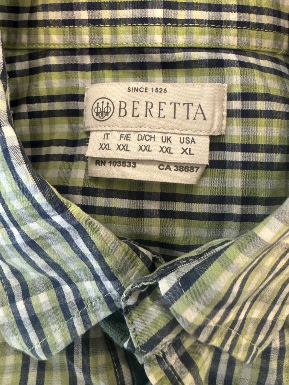 Beretta Men's L/S Button Down Casual Shirt XL sportsman hunting shooting